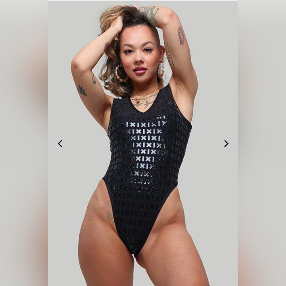 CXIX Gecko Grip Bodysuit Black Size Large